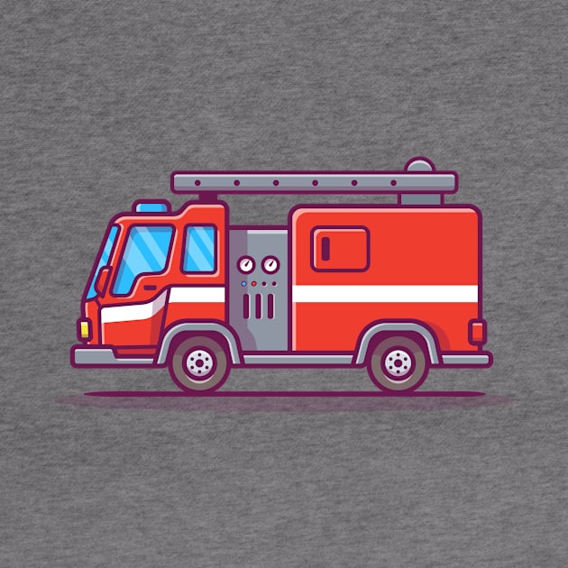 Fire Truck Cartoon by Catalyst Labs